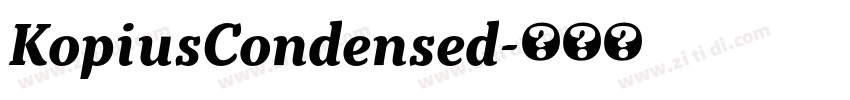 KopiusCondensed字体转换