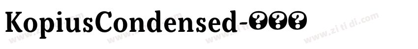 KopiusCondensed字体转换