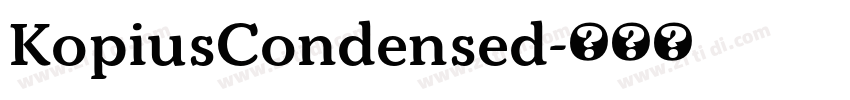 KopiusCondensed字体转换