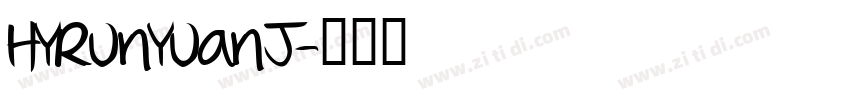 HYRunYuanJ字体转换