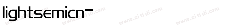 lightsemicn字体转换