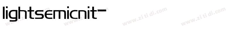 lightsemicnit字体转换
