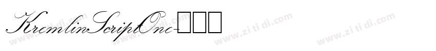 KremlinScriptOne字体转换