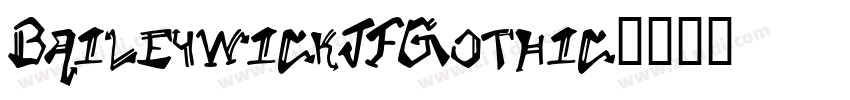 BaileywickJFGothic字体转换