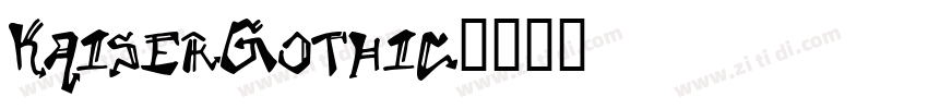 KaiserGothic字体转换