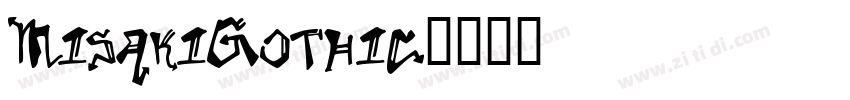 MisakiGothic字体转换