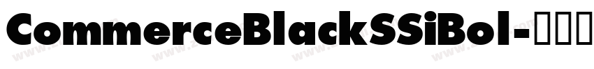 CommerceBlackSSiBol字体转换