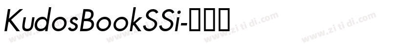 KudosBookSSi字体转换 KudosBookSSi字体转换