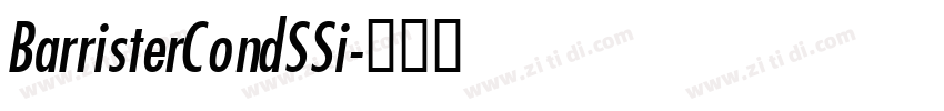 BarristerCondSSi字体转换