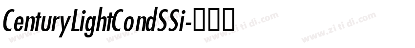 CenturyLightCondSSi字体转换