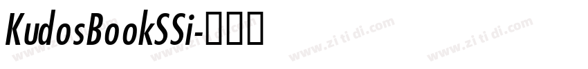 KudosBookSSi字体转换 KudosBookSSi字体转换