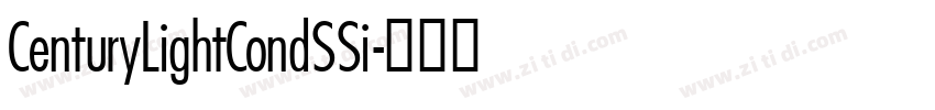 CenturyLightCondSSi字体转换