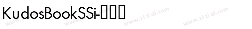 KudosBookSSi字体转换 KudosBookSSi字体转换