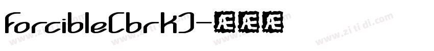 forcible(brk)字体转换
