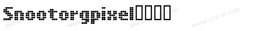 Snootorgpixel字体转换