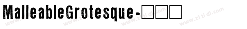 MalleableGrotesque字体转换