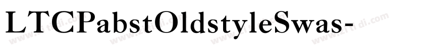 LTCPabstOldstyleSwas字体转换