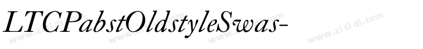 LTCPabstOldstyleSwas字体转换