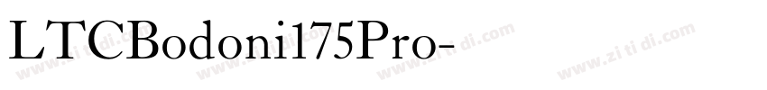 LTCBodoni175Pro字体转换 LTCBodoni175Pro字体转换