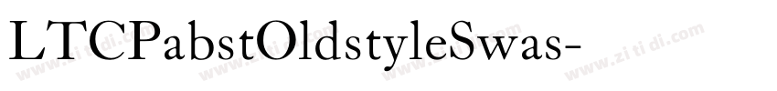 LTCPabstOldstyleSwas字体转换