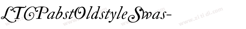 LTCPabstOldstyleSwas字体转换