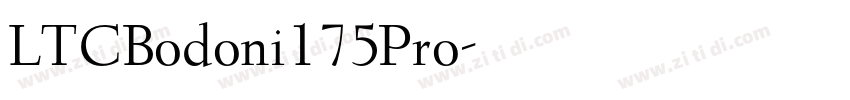 LTCBodoni175Pro字体转换 LTCBodoni175Pro字体转换