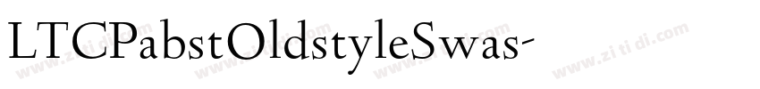 LTCPabstOldstyleSwas字体转换