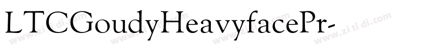 LTCGoudyHeavyfacePr字体转换