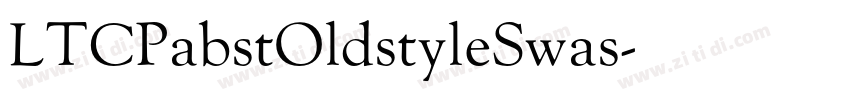 LTCPabstOldstyleSwas字体转换