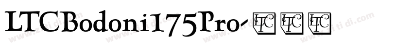 LTCBodoni175Pro字体转换 LTCBodoni175Pro字体转换