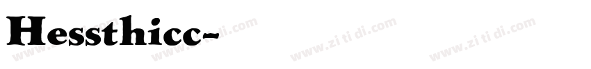 Hessthicc字体转换