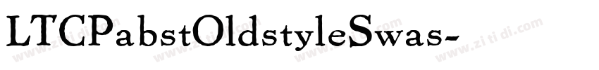 LTCPabstOldstyleSwas字体转换