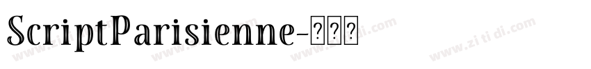 ScriptParisienne字体转换 ScriptParisienne字体转换