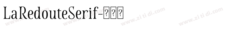 LaRedouteSerif字体转换