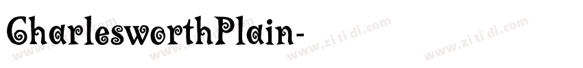 CharlesworthPlain字体转换