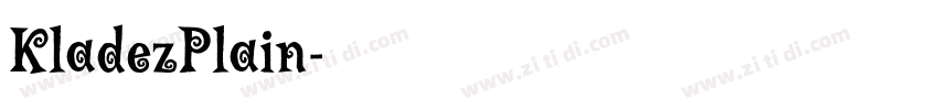 KladezPlain字体转换