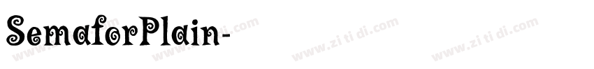 SemaforPlain字体转换