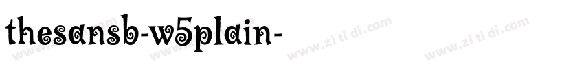 thesansb-w5plain字体转换