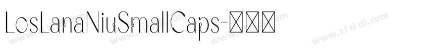 LosLanaNiuSmallCaps字体转换