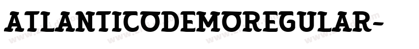 AtlanticoDemoRegular字体转换