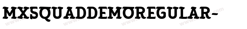 MXSQUADDemoRegular字体转换
