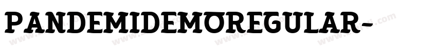 PandemiDemoRegular字体转换