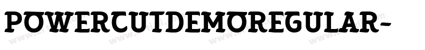 PowercutDemoRegular字体转换
