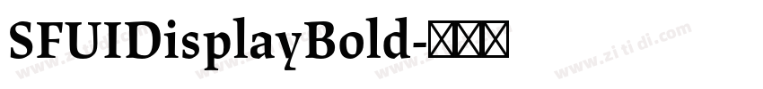 SFUIDisplayBold字体转换