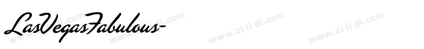 LasVegasFabulous字体转换