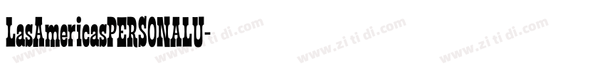 LasAmericasPERSONALU字体转换