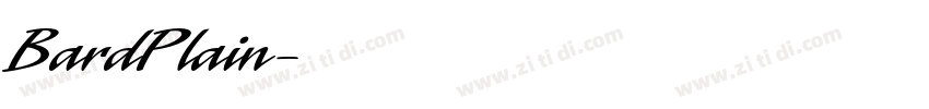 BardPlain字体转换