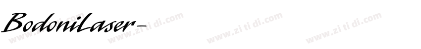BodoniLaser字体转换