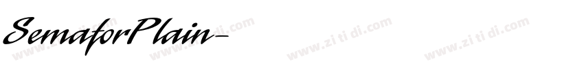 SemaforPlain字体转换