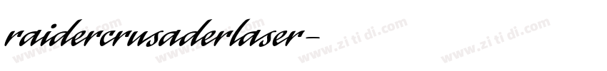 raidercrusaderlaser字体转换
